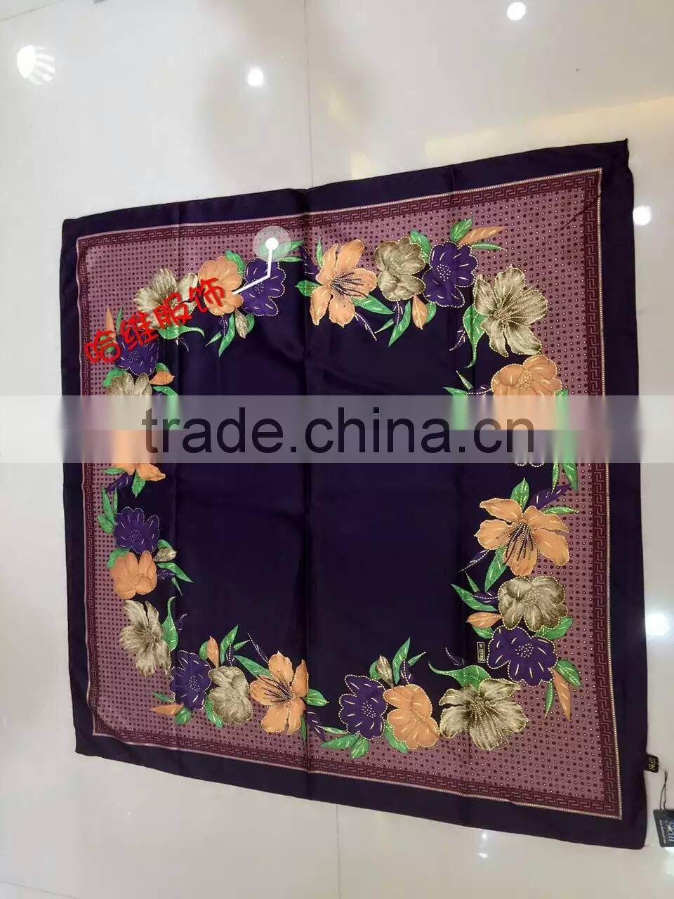 NEW 110*110CM Turkey silk muslim square scarf