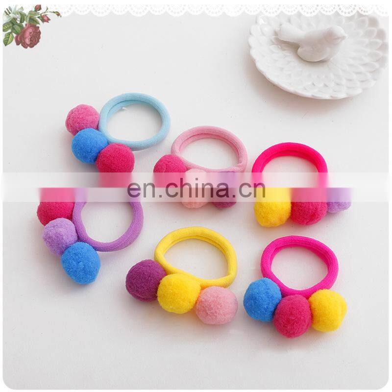Cute 3 Balls Elastics Hair Holders Bands Gum Fashion Kids Candy Rubber Bands Headwear Girl's Hair Accessories