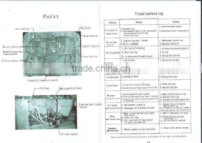 Square Freestanding Large Outdoor Hot Spa Whirlpool Portable Bathtub