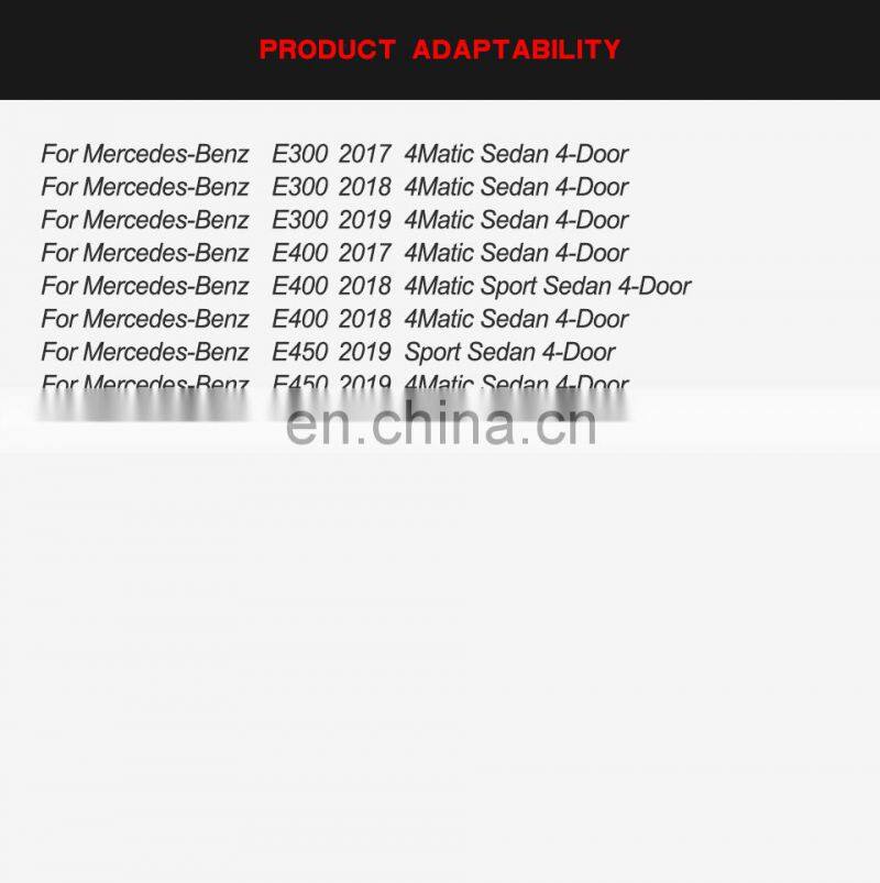 Rear Diffuser With Black Exhaust Tip For Benz E Class W213 Sport Model with black exhaust