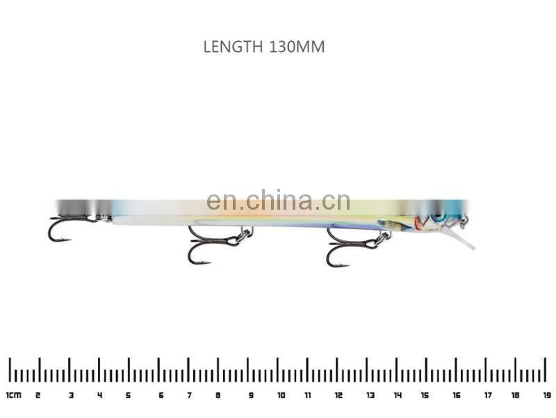 130mm 15g Fishing Lure Hard Minnow Flat Body Longcasting 15 colors Fishing Lure New Arrival Floating Minnow