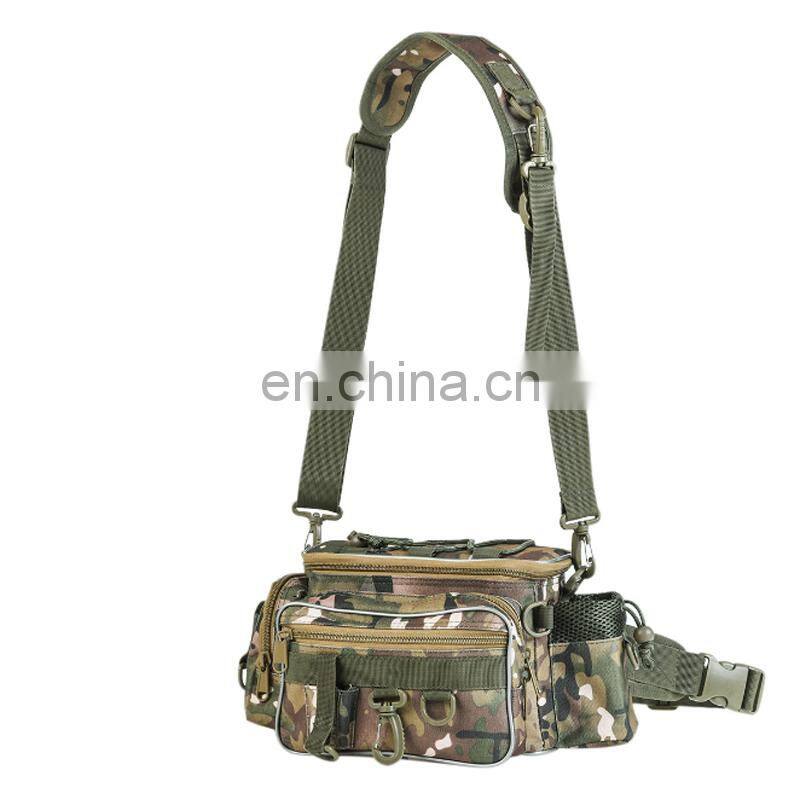 pesca vara Waterproof Single Shoulder Backpack Crossbody Messenger Sling Bags for Camping Hiking Cycling Fishing Tackle Bag