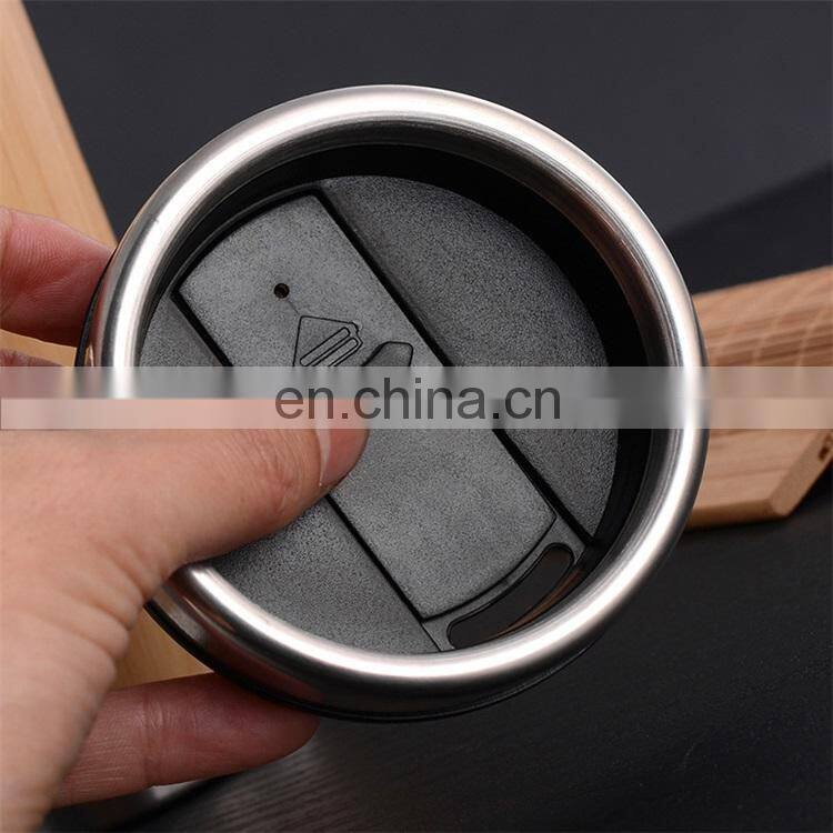 Hot Sale Insulated Bamboo Stainless Steel Wine Tumbler Cup