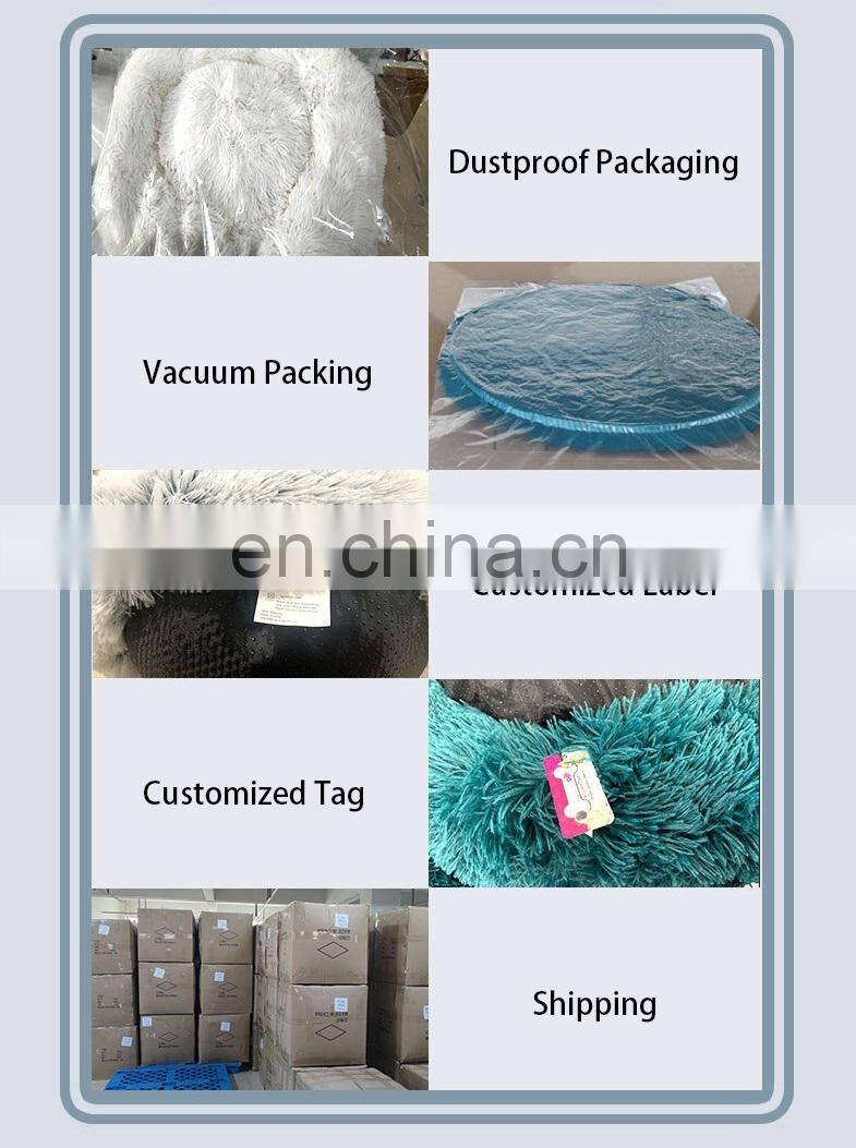 wholesale high end soft nordic bamboo decorated premium origami felt beds for large dog