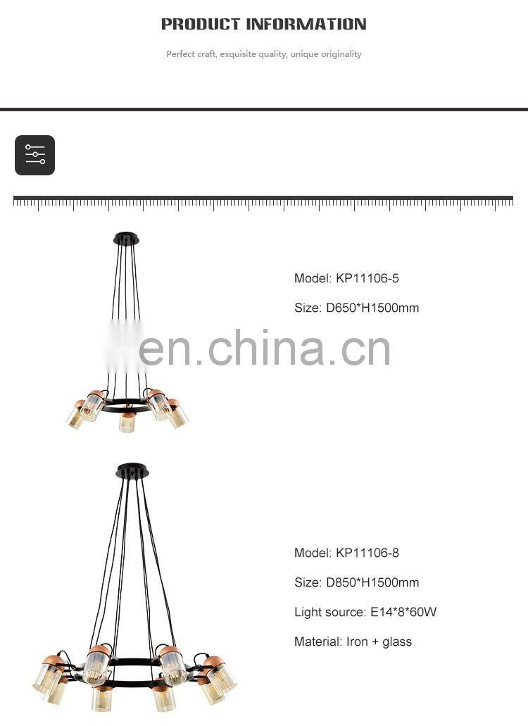 HUAYI New Model Simple Style Modern E14 Bulb 300w 480w Living Room Bedroom Indoor Pendant Light
