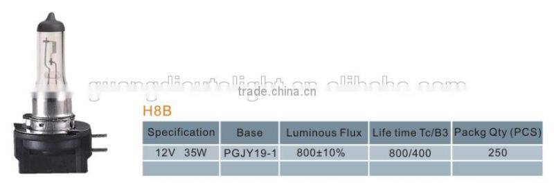 H8B automotive halogen quality bulb, xenon head lamps
