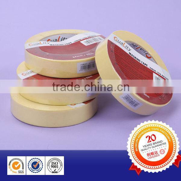Yellow color masking tape