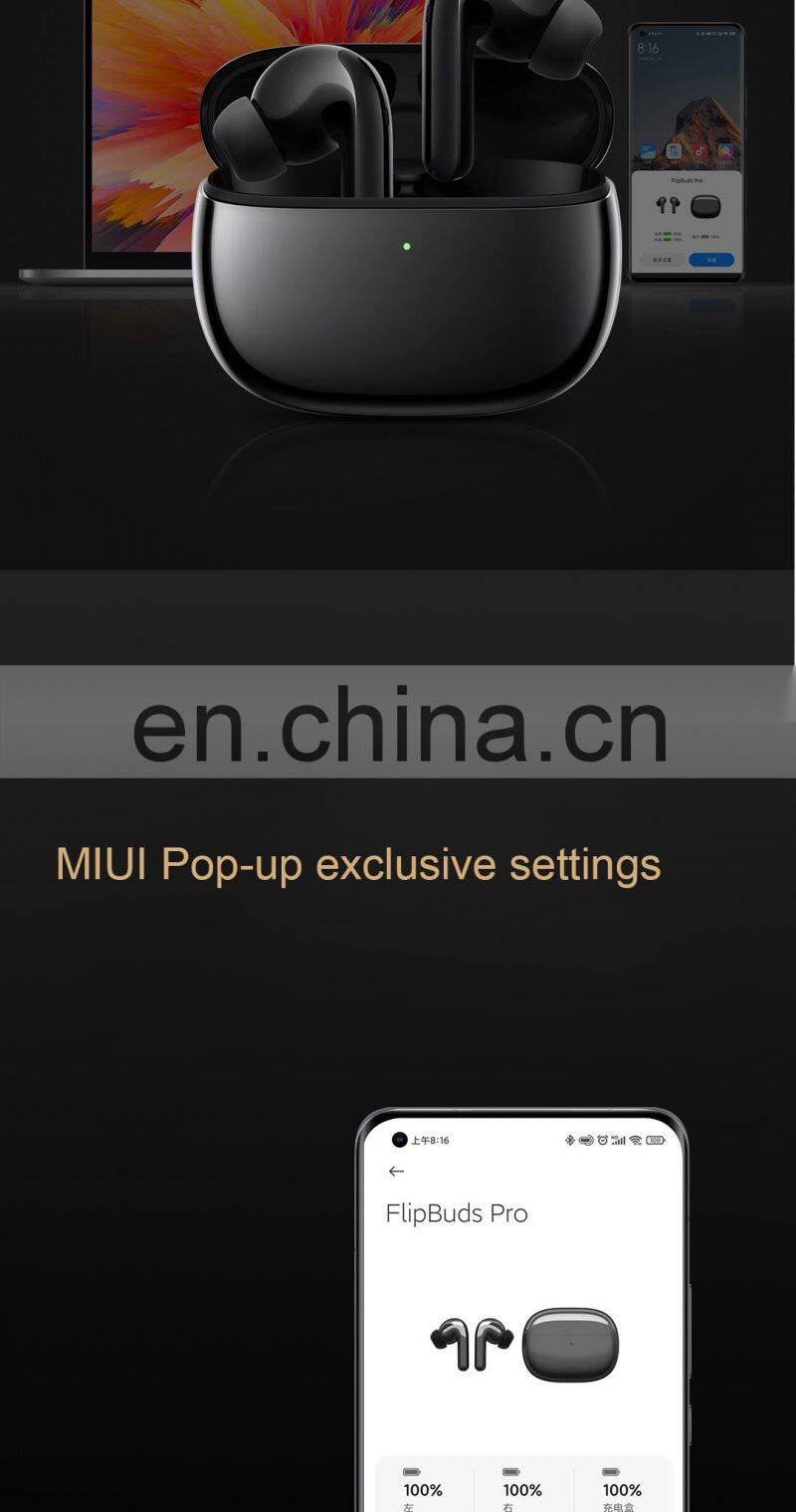 2021Mi Mijia New FlipBuds Pro Earphone Noise Reduction Smart Touch Control Wireless Headphone millet FlipBuds Pro