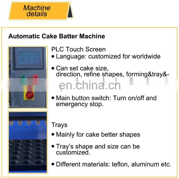 automatic batter dispenser swiss roll machine cupcake production line