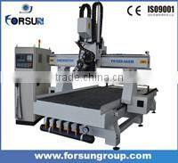 FORSUN FS1530 3d woodworking cnc cutting engraver machinery with two heads