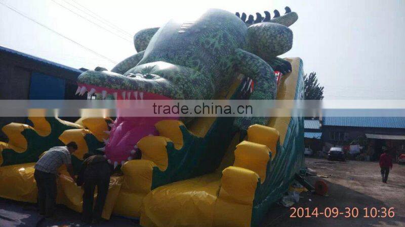 PLATO PVC Trapualin I nflatables water Slide , Long Water Slides For USA