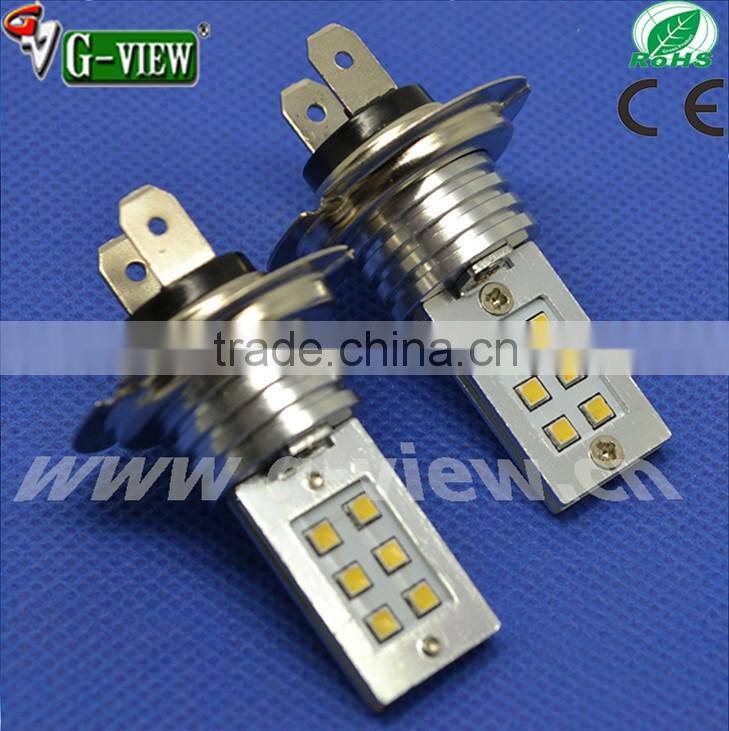 Highest level and excellent led car lightings h7 12smd 2323 chip 10-30V led auto fog light