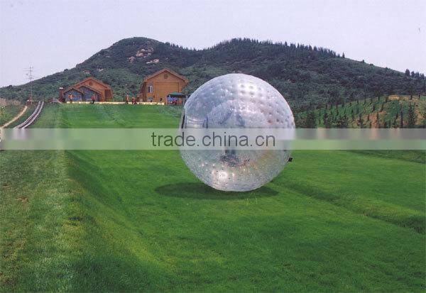 1.0mm TPU/PVC plastic inflatable child zorb ball for grass usage