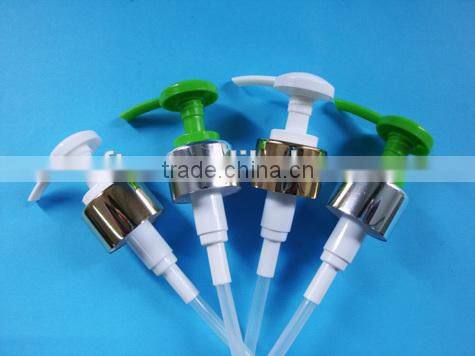 24mm water transfer printing treatment pump with special half cover, plastic external spring cream pump
