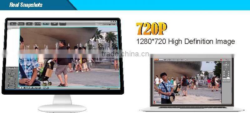 H.264 High Quality 1.0MP HD IP IR Bullet CCTV Camera With POE 2.8-12mm Vari Focal Lens