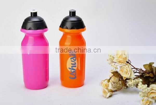 BPA free 350ml student use drinkware type plastic sports water bottle with dust-proof lid