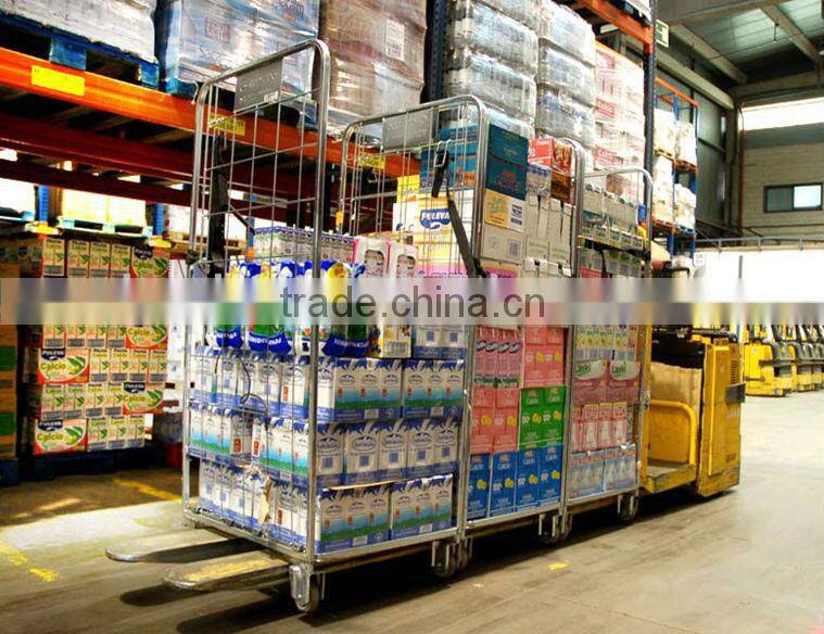 Foldable Metal Security Hotel Housekeeping Maid Cart Trolley