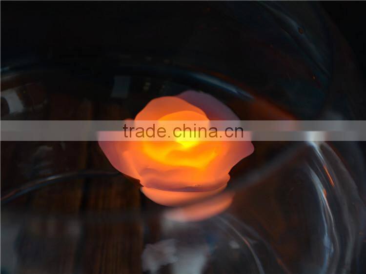 Flower-shaped waterproof floating wedding candle
