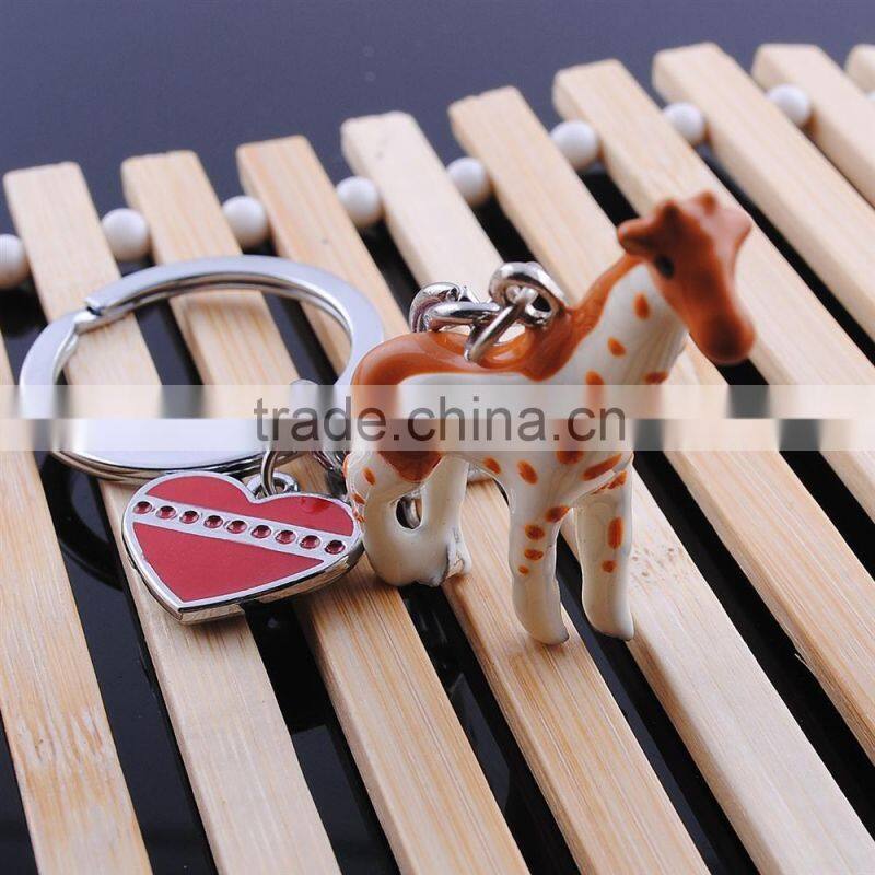 Simulation animal keychain manufacturers price giraffe keychain
