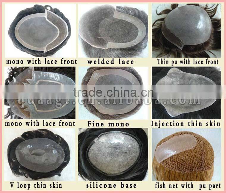 2015 Eleganr hair new arrival unprocessed virgin European man toupee hair