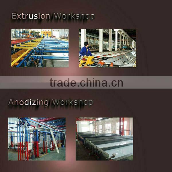 silver anodied aluminum extrusion profiles for doors and windows