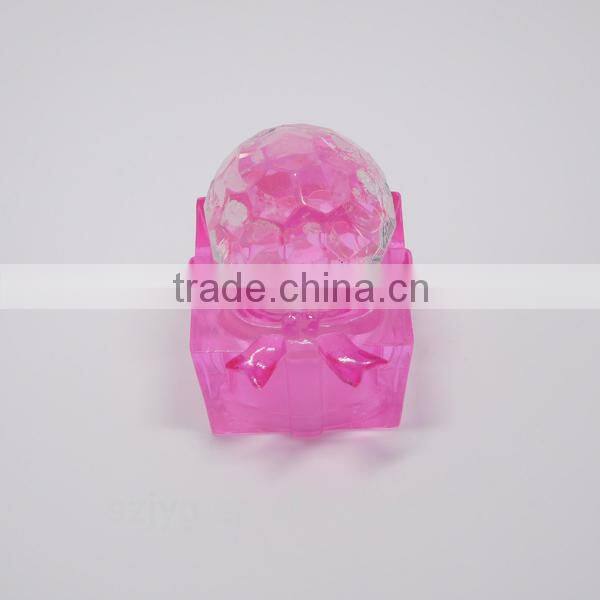 Docoration Glittering Led Crystal Ball with Fake Music Box