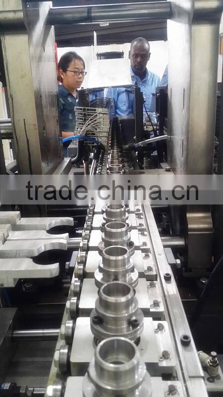 2-cavity hand-feeding PET Jar blow molding machine