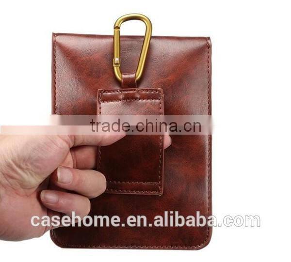 Business Style Universal Lady Carry Leather Case Suits All Mobile Phones