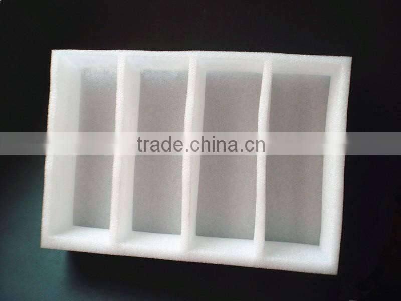 EPE foam packaging inserts customize cutting foam insert box