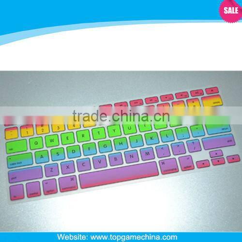 Rainbow custom silicone keyboard protector for MacBook 11" 13"15"17"