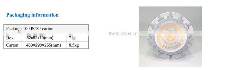 COB 6.5Wgu10 led spotlight nichia led design lamp,led manufacturers,dimmable