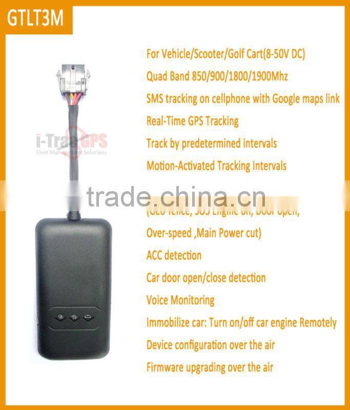 smart GPS car tracker with engine cut and sos button and support online gprs fleet management tracking software