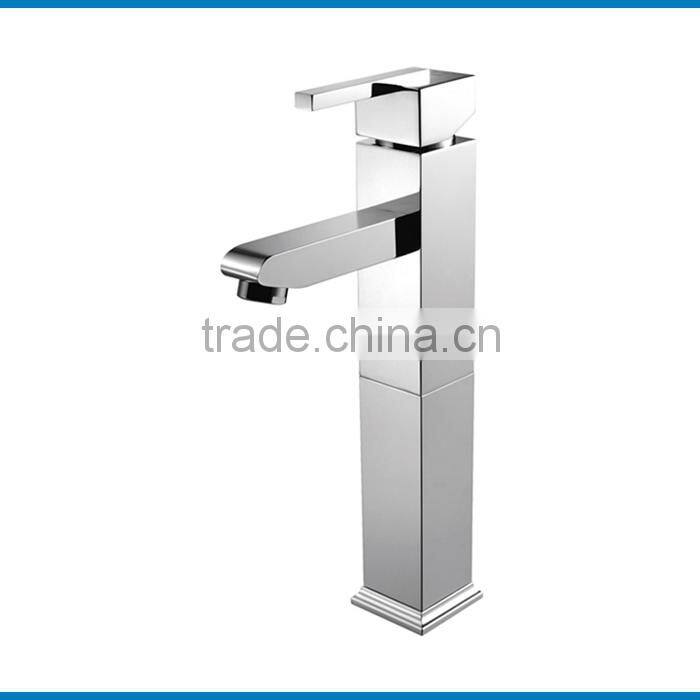 Contemporary Brass Mounted Single Hole Handle Sensor Wash Basin Mixer Kitchen Faucet 13001-CR
