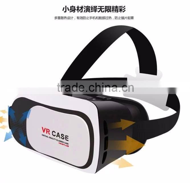 Top Sale VR BOX Version 3D Glasses Virtual Reality 3D VR Glasses For 3.5 - 6.0 inch Smartphone For iPhone 6/6s TB-0165