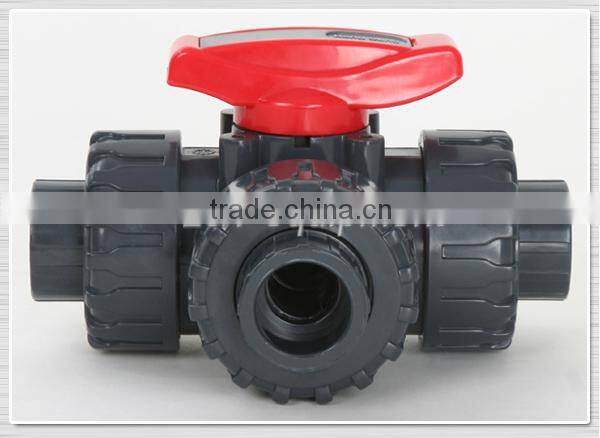 PVC True Union Ball Valves 3 Three Way Ball Valves