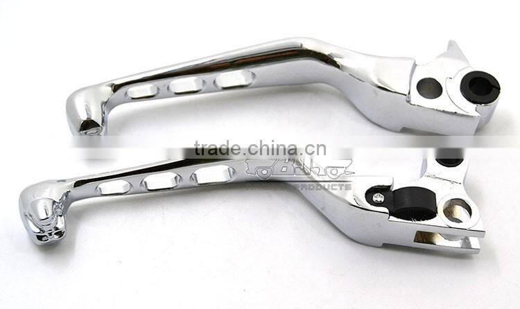 BJ-LS241-020A-CR Alloy Chrome motorcycle clutch brake lever set for Harley Davidson