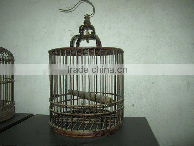 Chinese antique steel hanging bird cage
