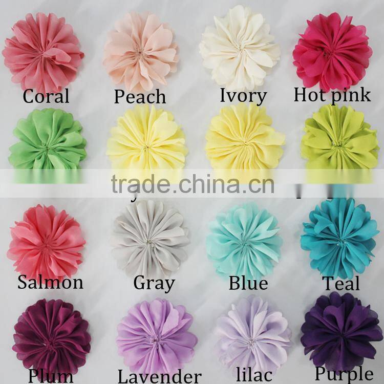 3.5inch Lotus Artificial Flower in purple for clothes flower/ Hair Clip/Pin Brooch/- 20colors for choose-Satin Lotus Flowers