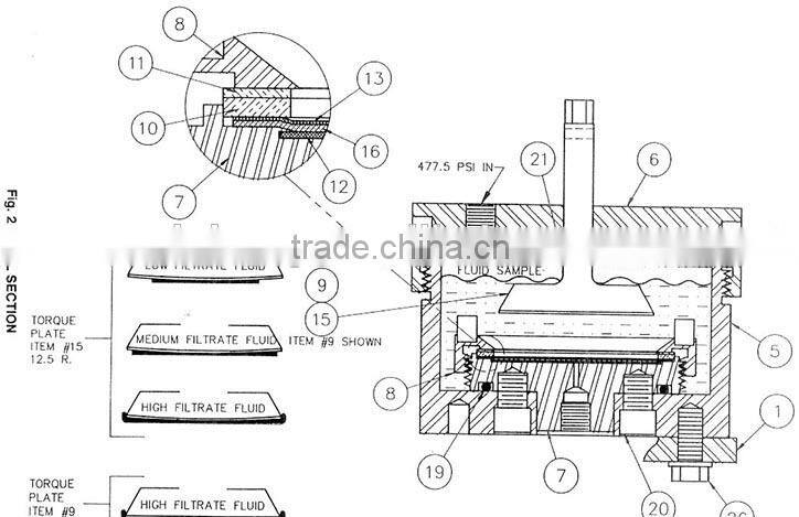 Differential Sticking Tester / Sticking Tester for Drilling Fluid / Mud Adhesive Retention Insturment