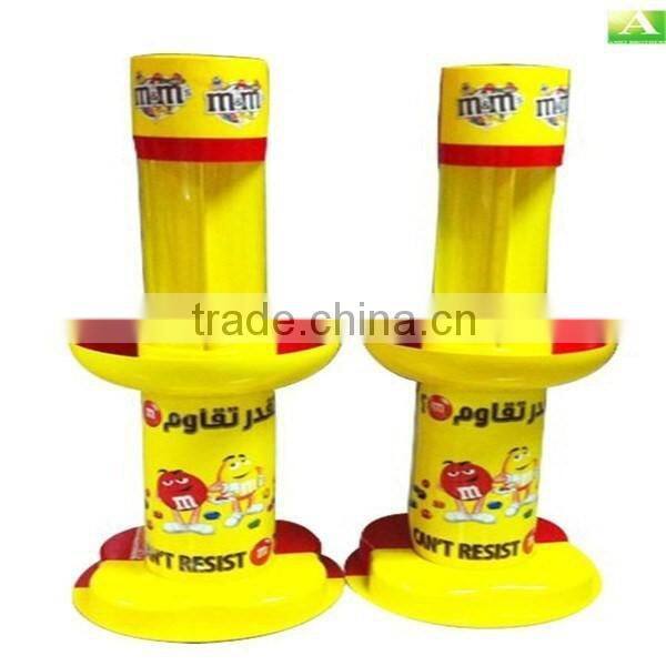 ABS Vacuum Forming Plastic Cup Shape Showing Stand Promotion Display For Supermarket Shops Stores