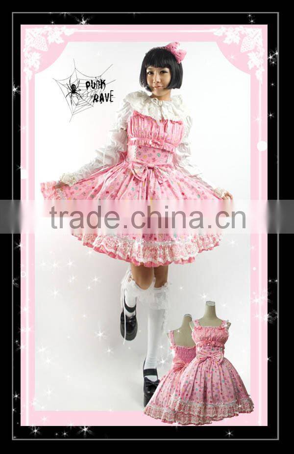 China supplier unique design decadent gothic rock wear clothing Q-108