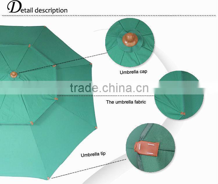 240CM*8K green color different sizes of umbrellas