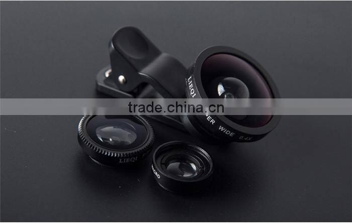 3 in 1 wholesale 180 degree fisheye lens, for iphone camera lens