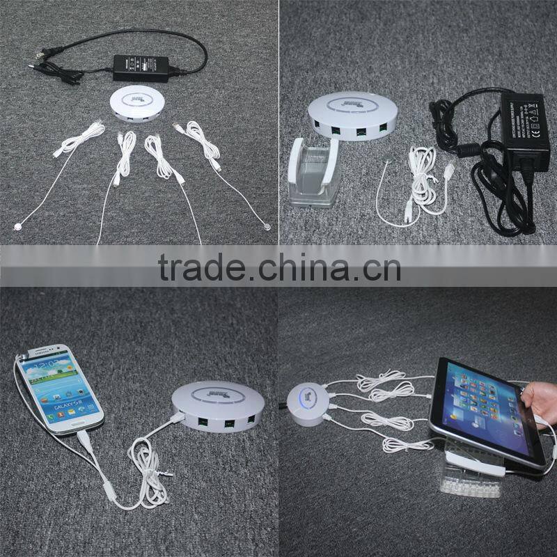 Novelty pop alarm security multiple handset holder