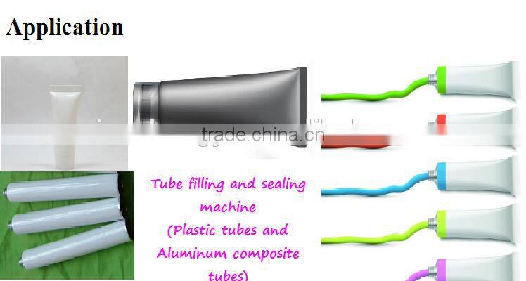 China cream filling and sealing machine/soft tube filling and sealing machine/tube filler and sealer ( inner-heating type)