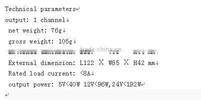 RF3 key dimmers with buttons 5V 12V 24V optional