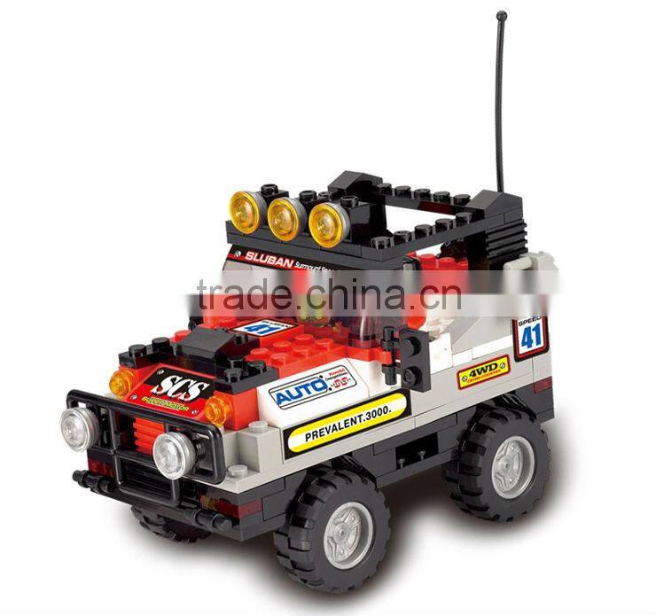 bd-7530132 children toys brick Plastic intelligent building block off-road car 167pcs