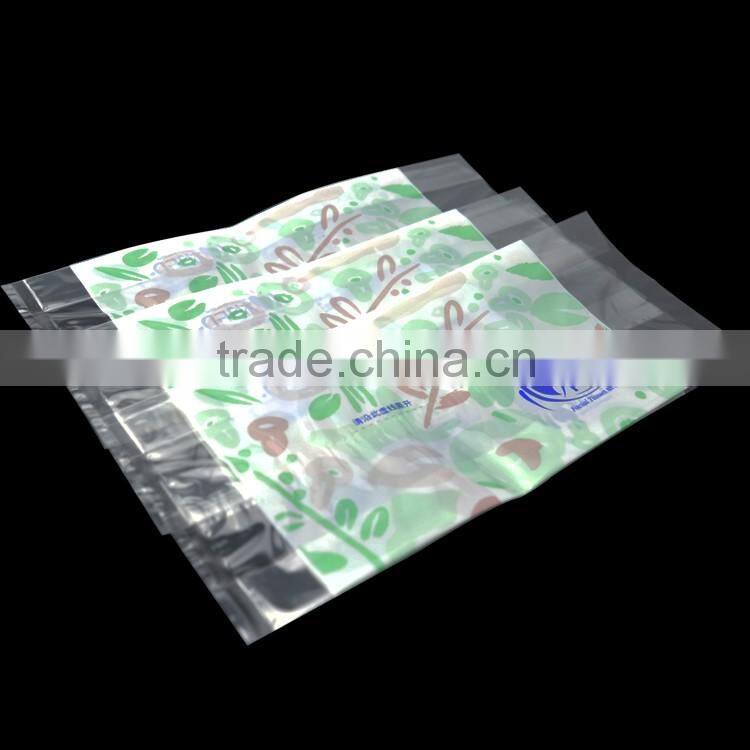 custom size disposable back self adhesive seal opp shrink bag for tissue packing