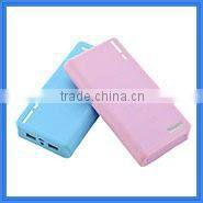 1 year warranty ultra thin power bank built in cable high capacity phone charger