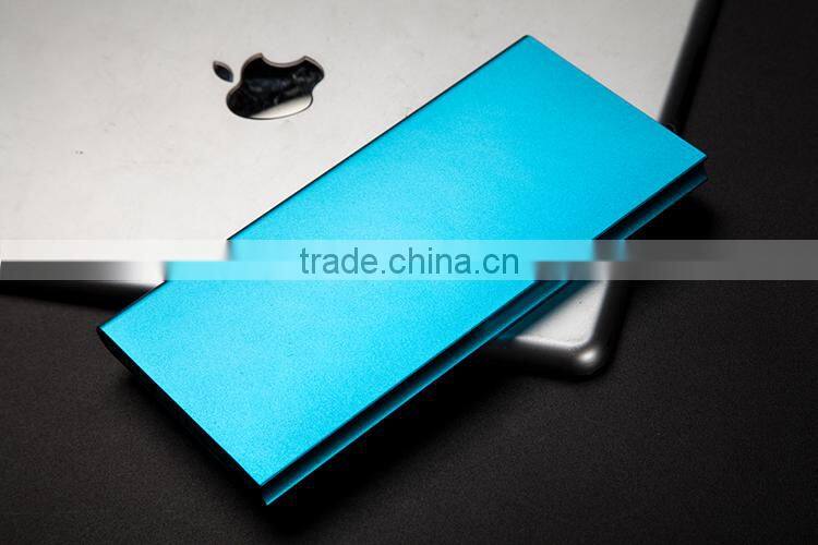 Real capacity 8000mAh metal power bank super thin 9mm